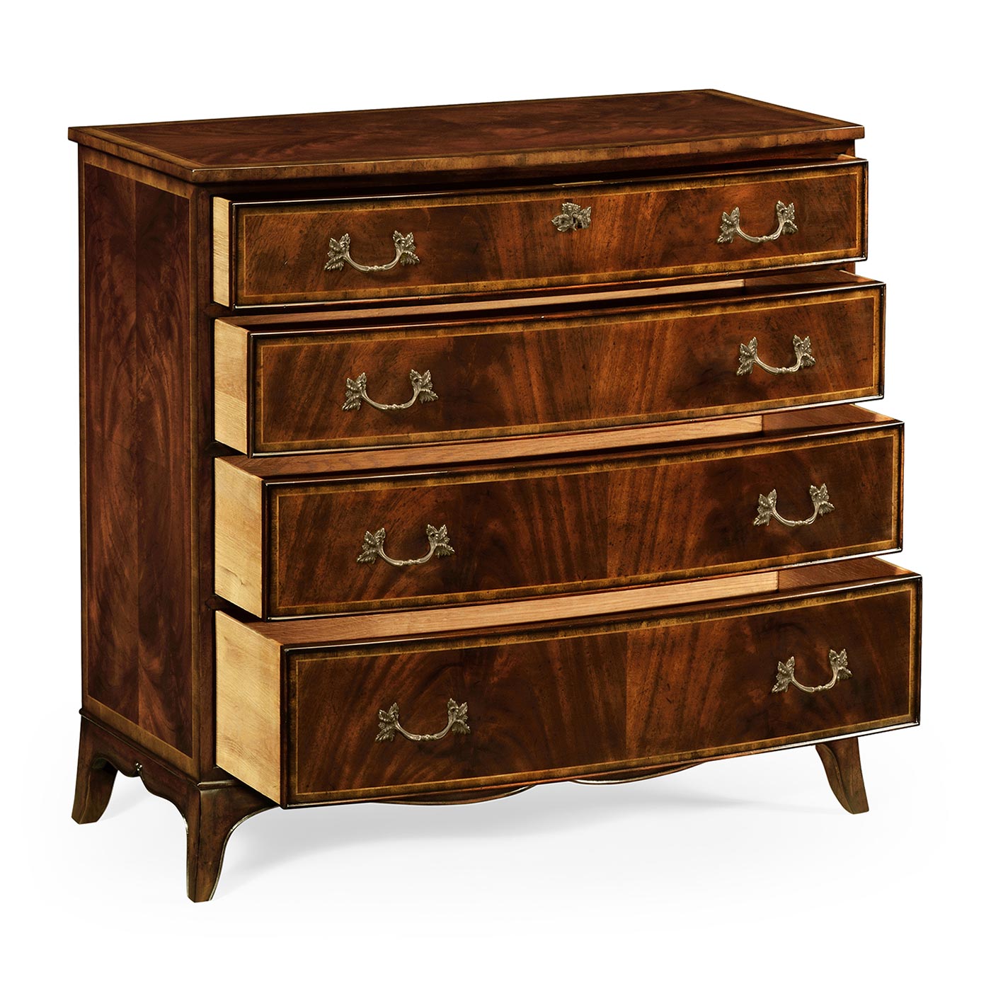 Mahogany Bow Front Chest of Drawers