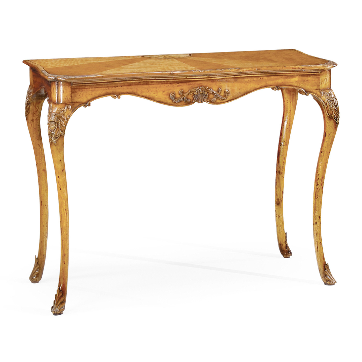 Satinwood cabriole leg Console