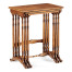 Satinwood nest of three tables