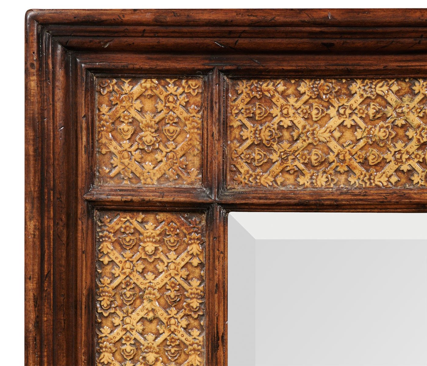 Rectangular leather mirror (Plain)