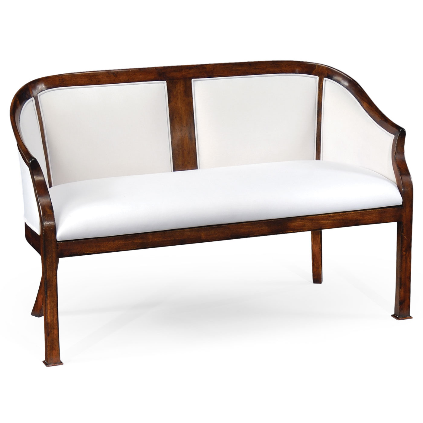 Two seater salon settee fully upholstered