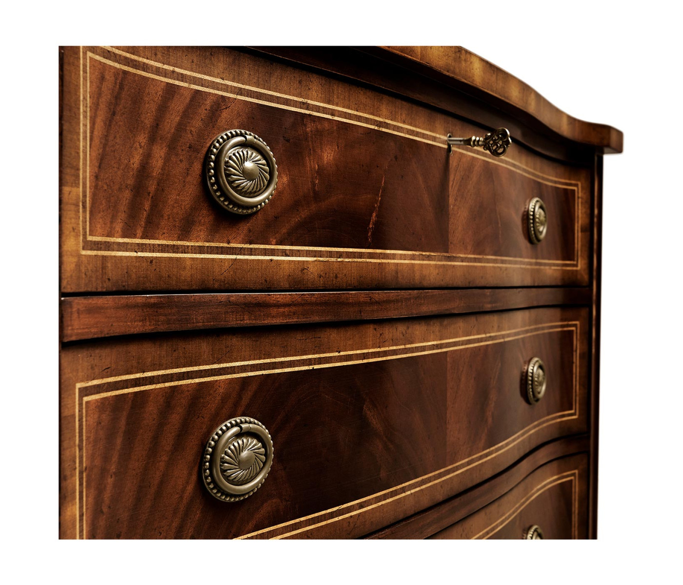 Mahogany Chest of Drawers with Raised Base