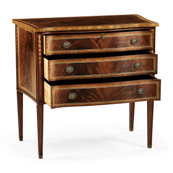 Mahogany Chest of Drawers with Raised Base