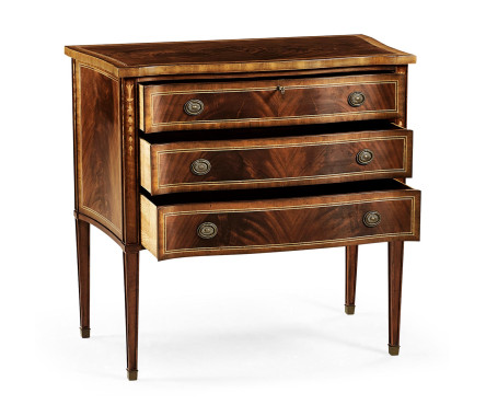 Mahogany Chest of Drawers with Raised Base