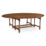 Oval walnut gateleg table (Large)