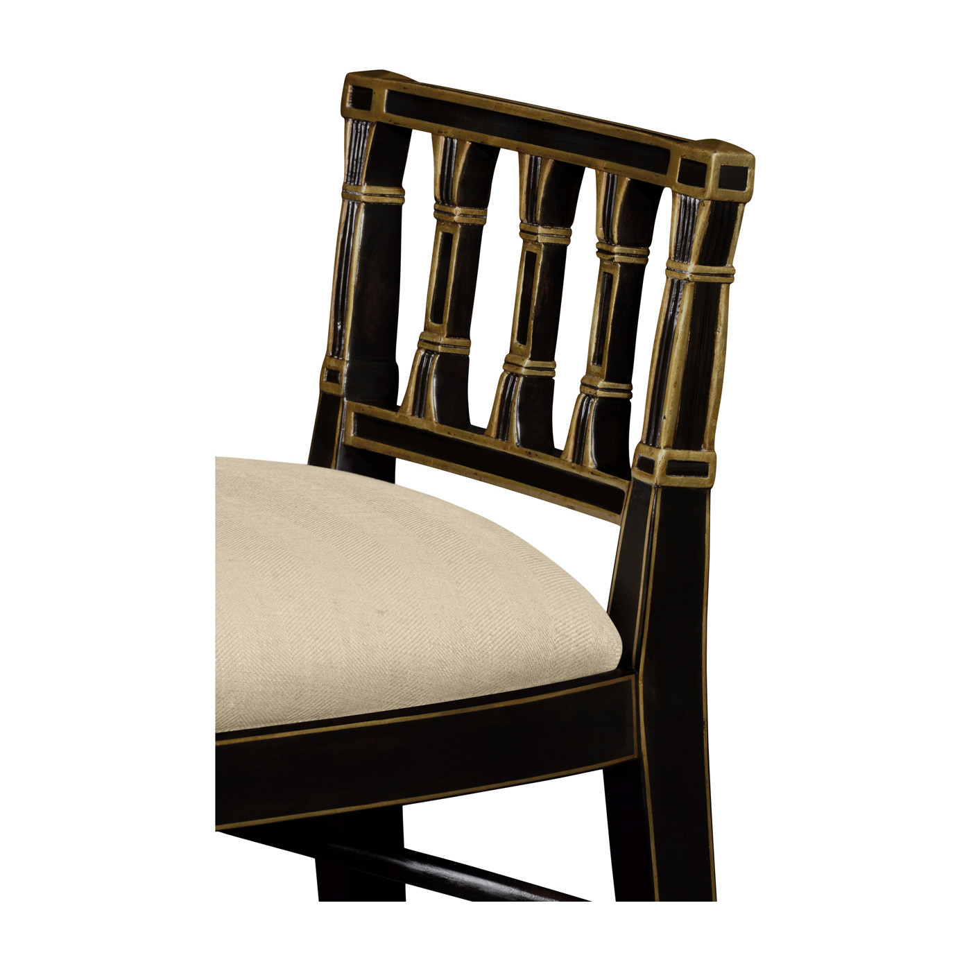 Back & Gilt window seat