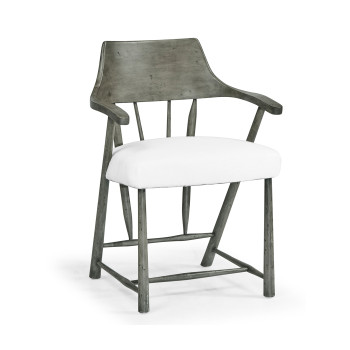 Casual Dark Grey Captains Chair