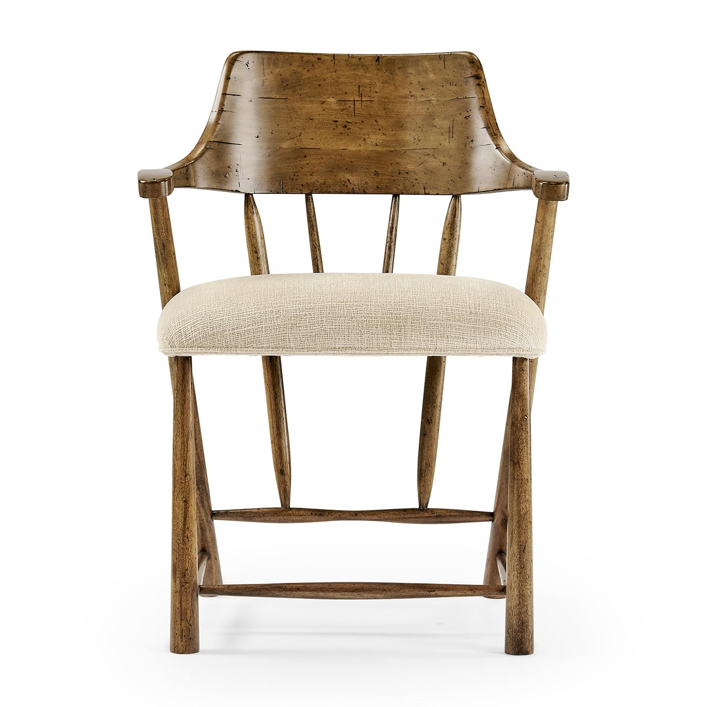 Casual Medium Driftwood Captains Chair