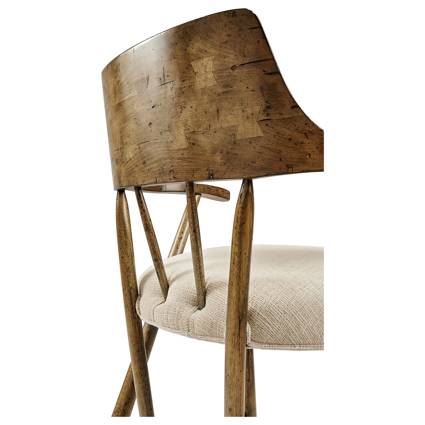 Casual Medium Driftwood Captains Chair