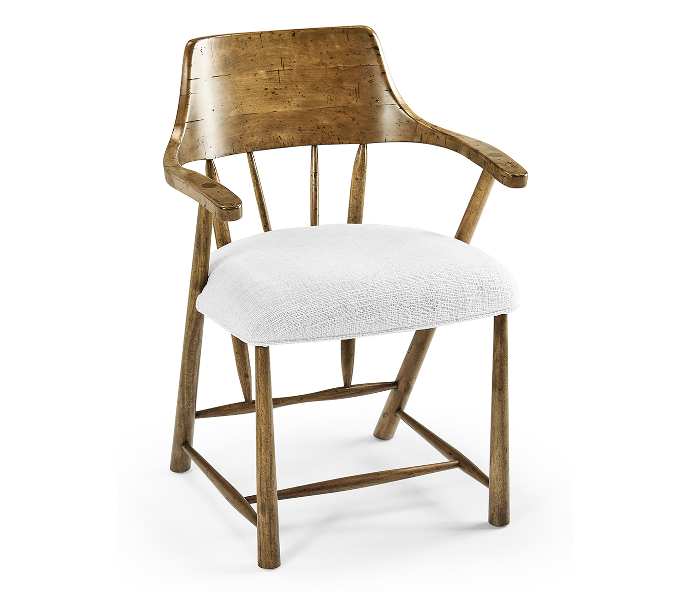 Casual Medium Driftwood Captains Chair