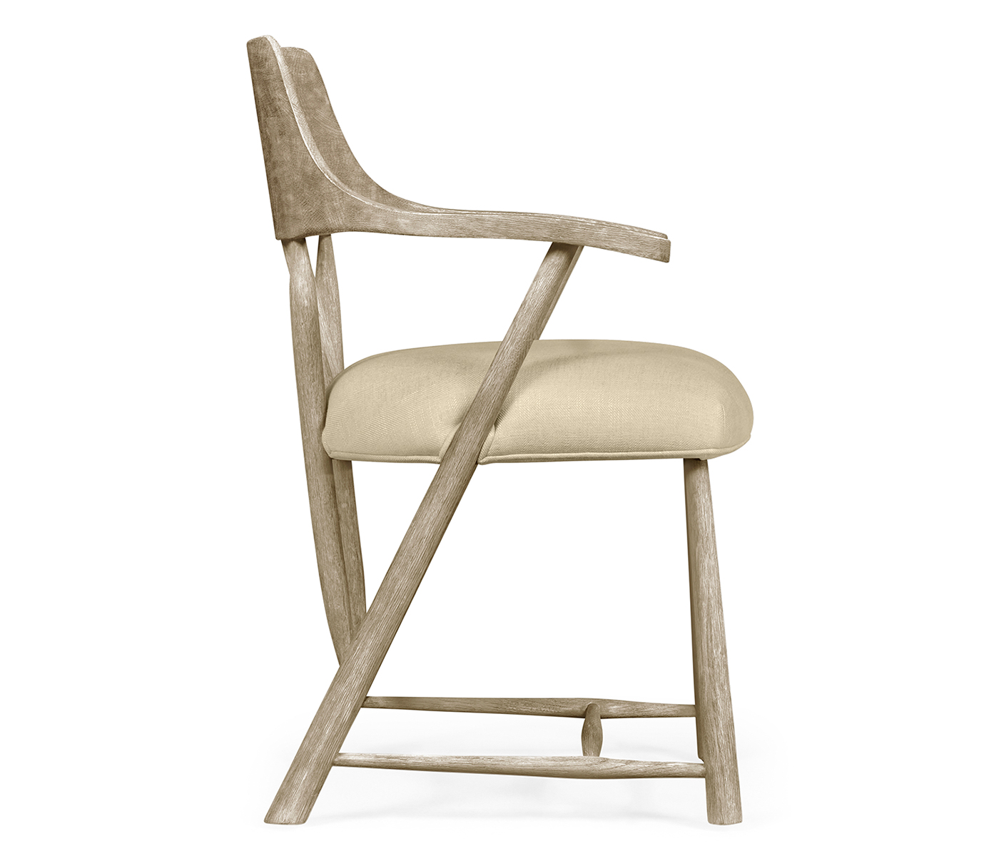 Traditional Grey Oak Captains Chair