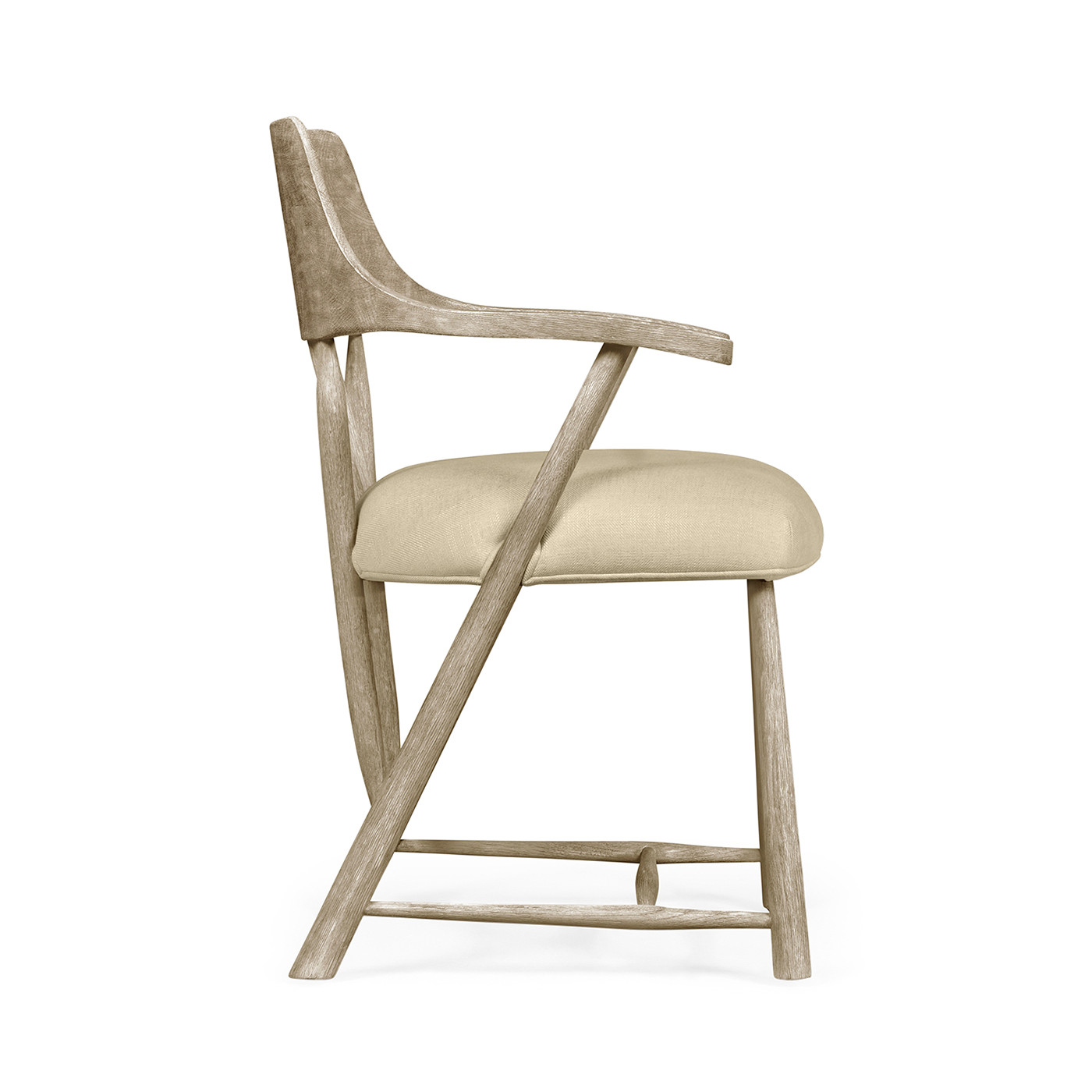 Traditional Grey Oak Captains Chair