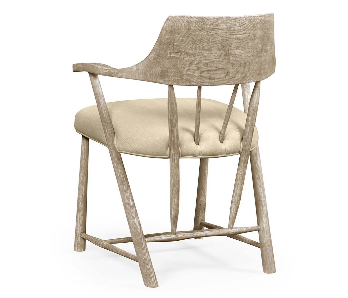 Traditional Grey Oak Captains Chair