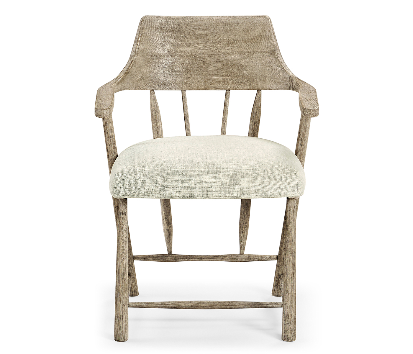 Traditional Grey Oak Captains Chair