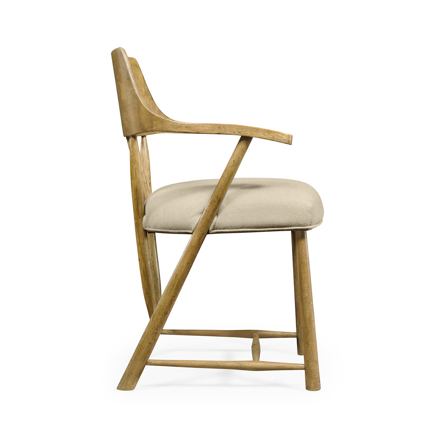 Traditional Natural Oak Captains Chair