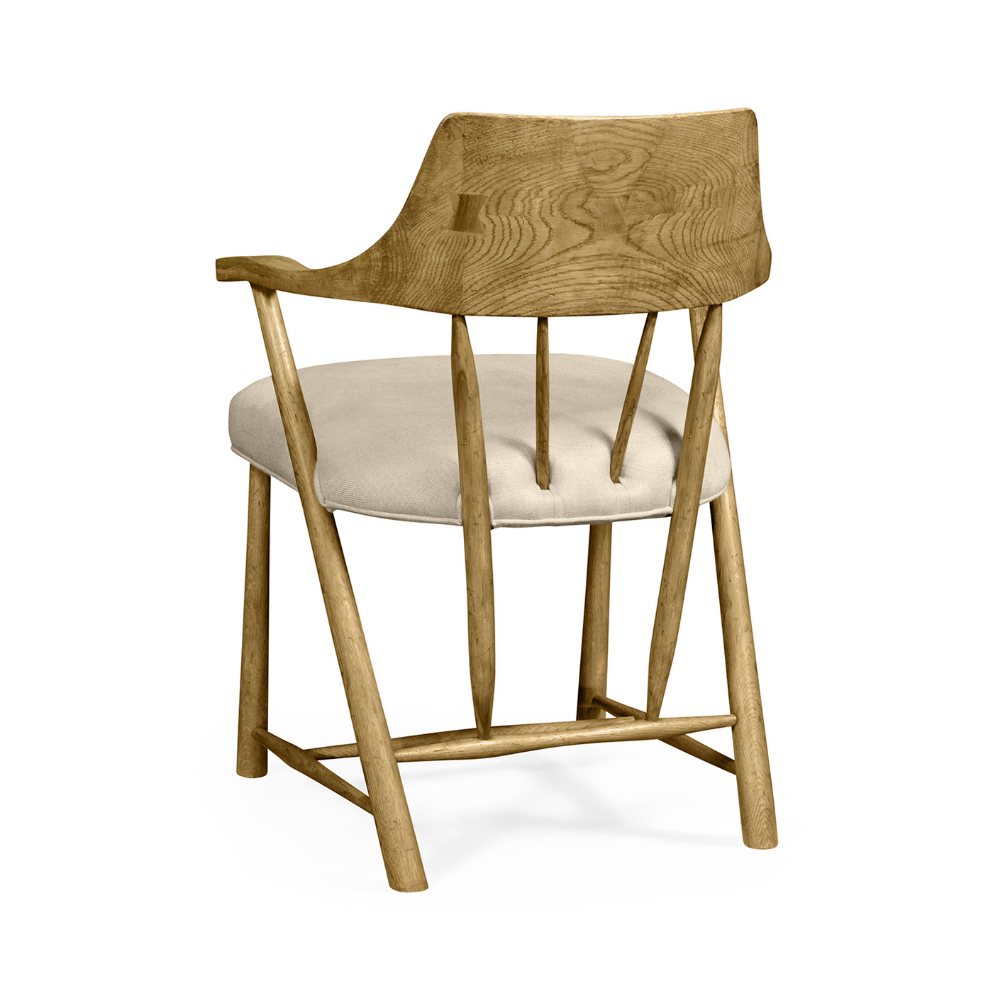 Traditional Natural Oak Captains Chair