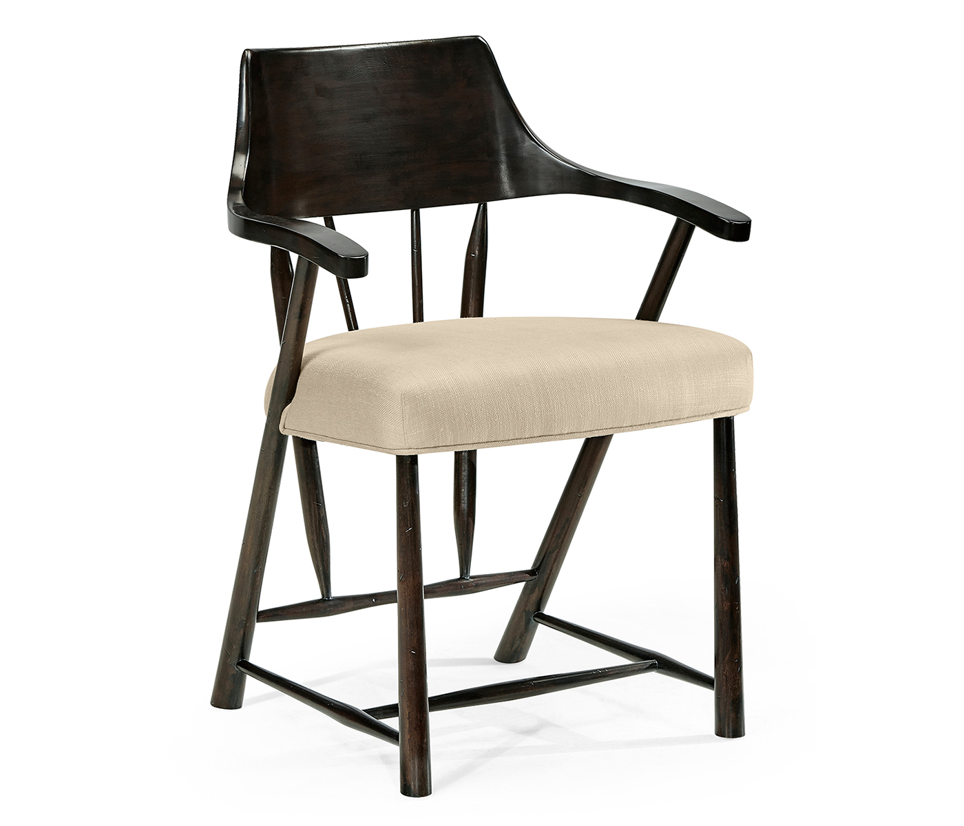 Casual Dark Ale Captains Chair