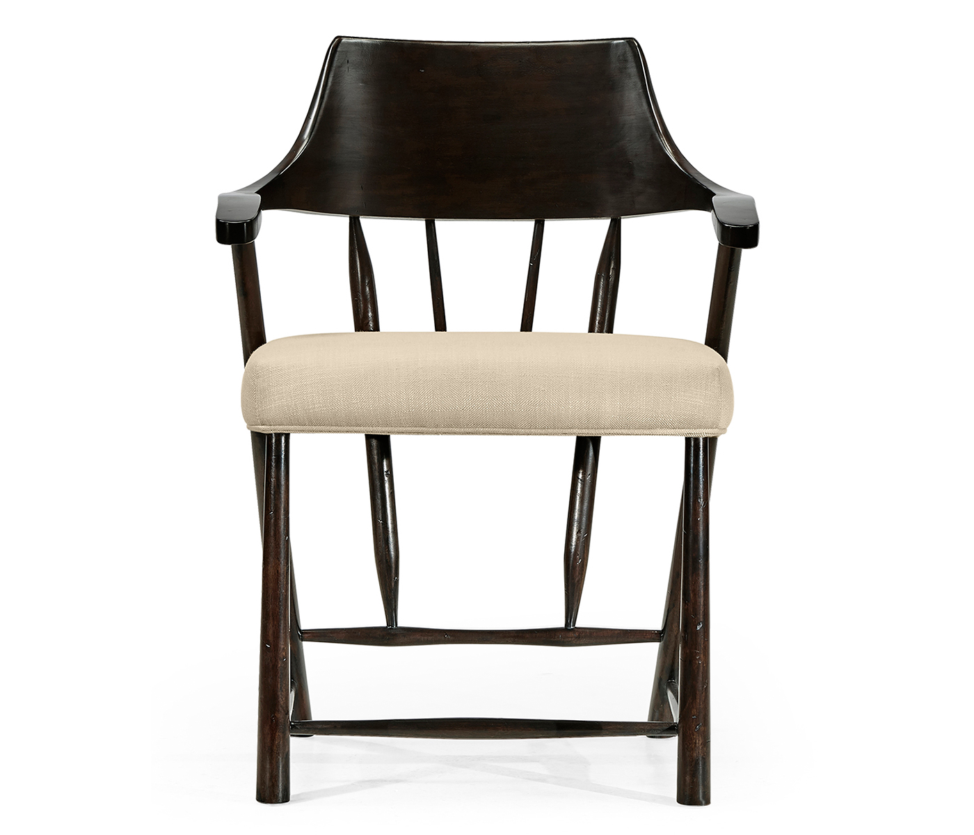 Casual Dark Ale Captains Chair