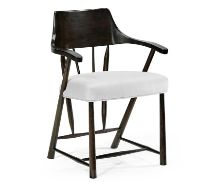 Casual Dark Ale Captains Chair