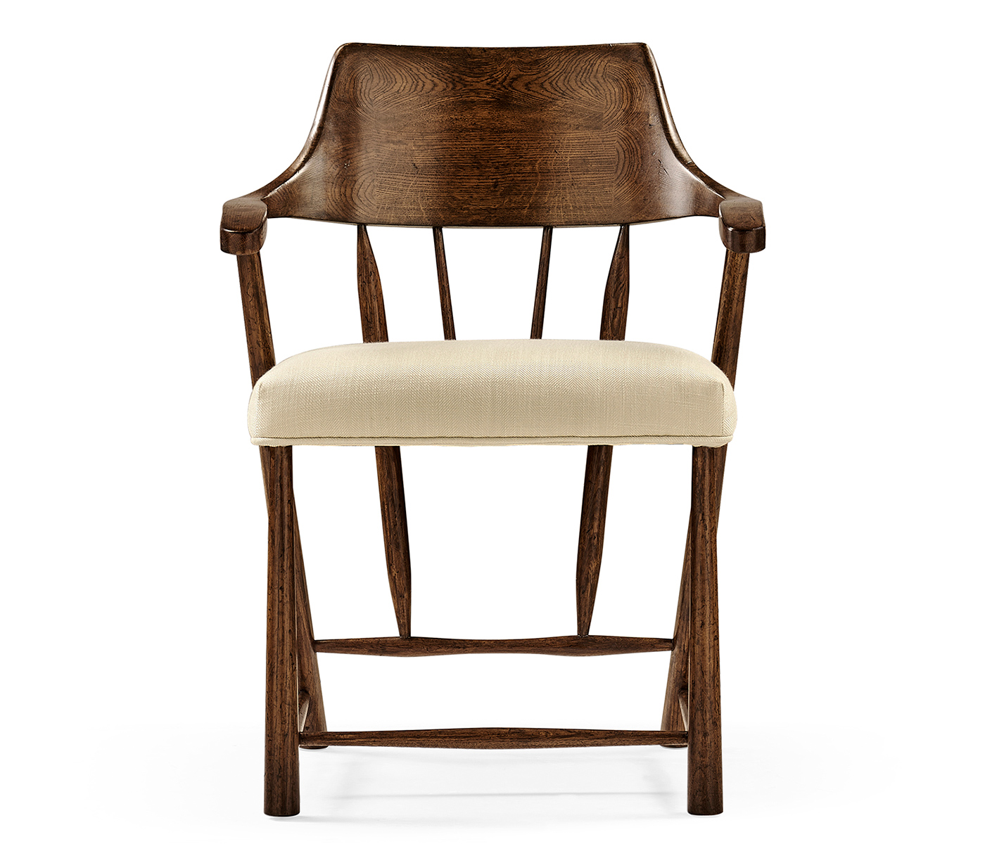 Traditional Dark Oak Captains Chair