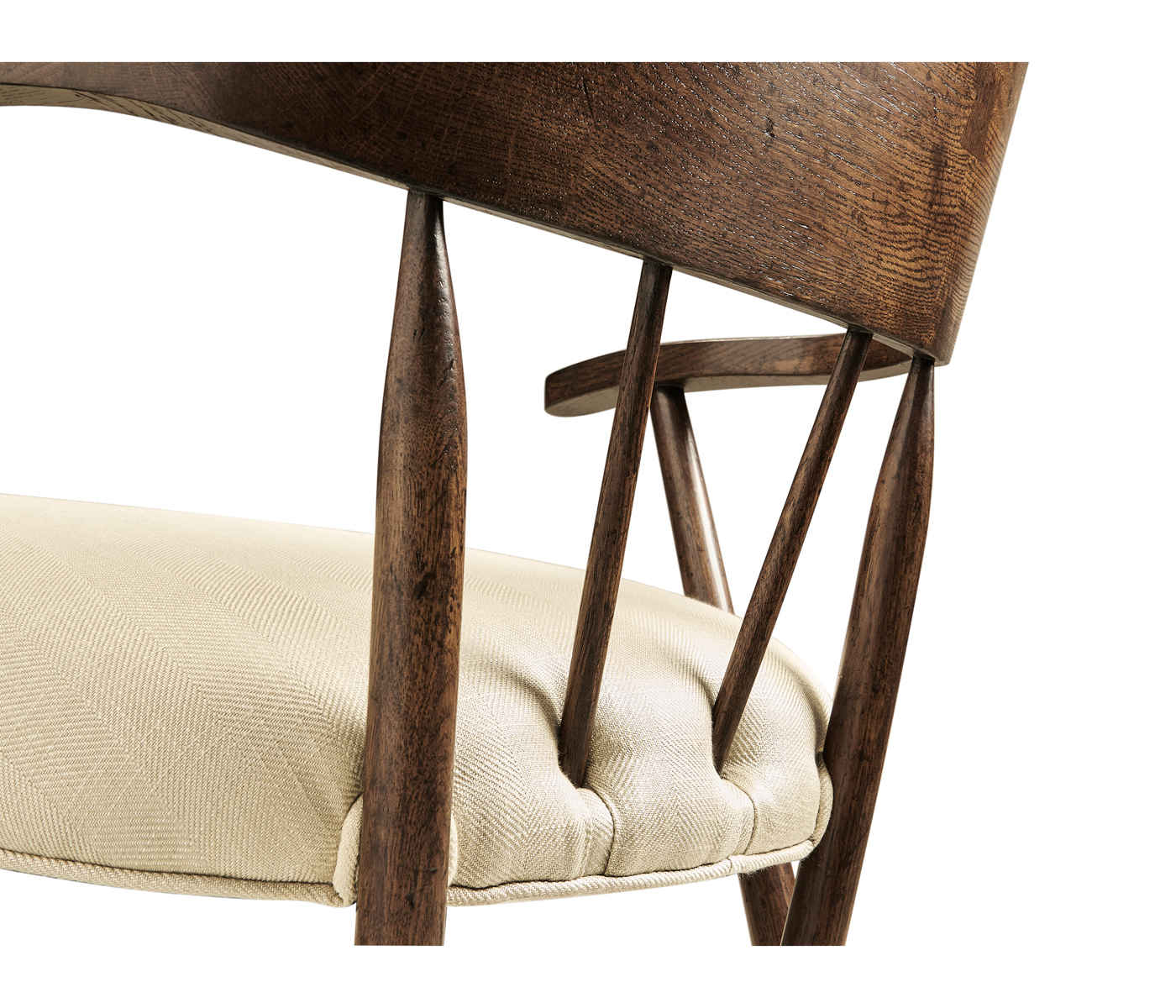 Traditional Dark Oak Captains Chair