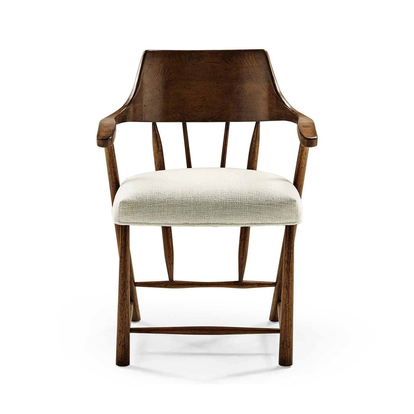 Traditional Dark Oak Captains Chair