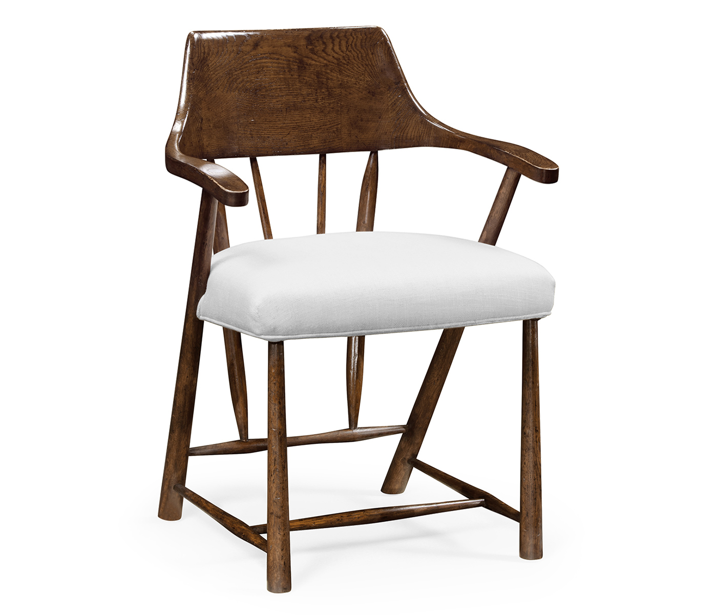 Traditional Dark Oak Captains Chair