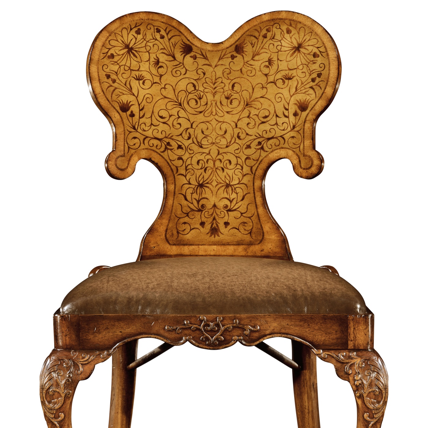 Seaweed Marquetry Side Chair