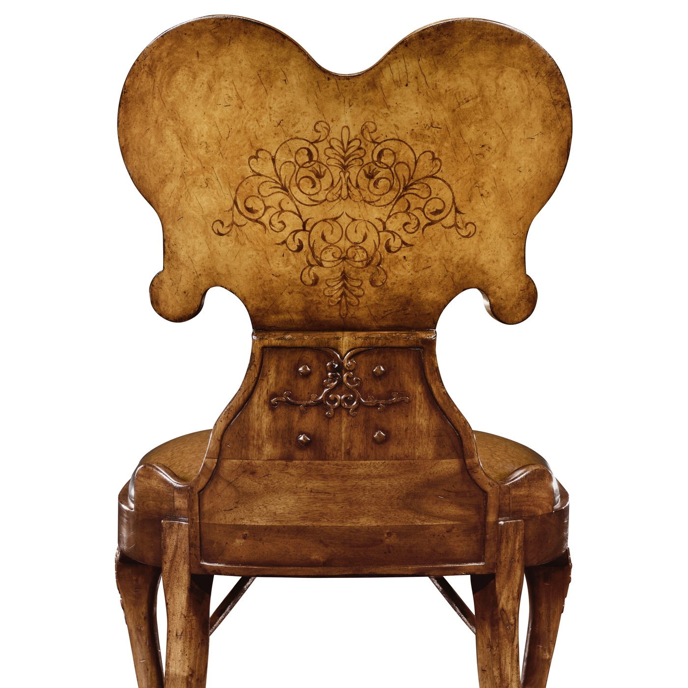 Seaweed Marquetry Side Chair