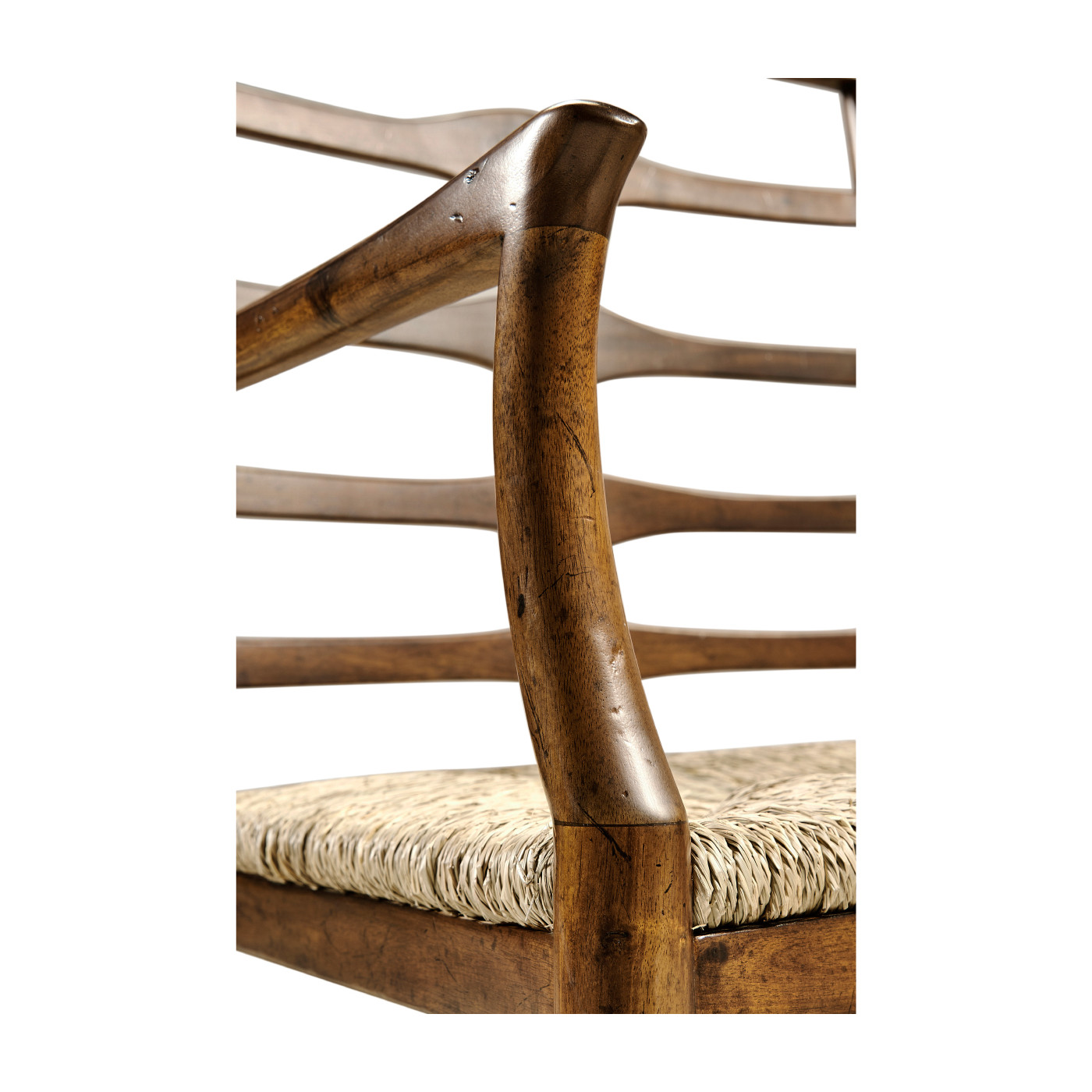 Traditional Ladderback Bench