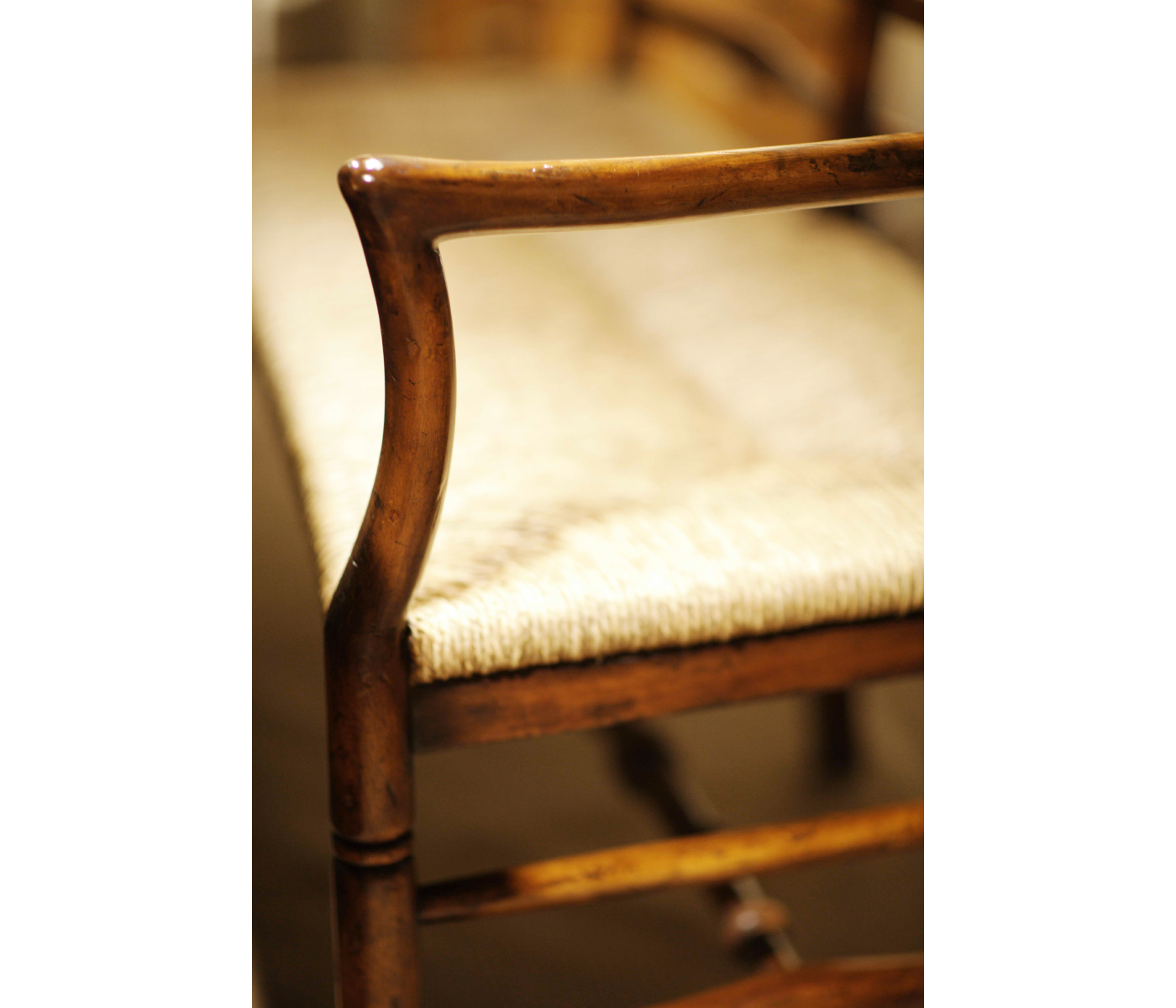 Traditional Ladderback Bench