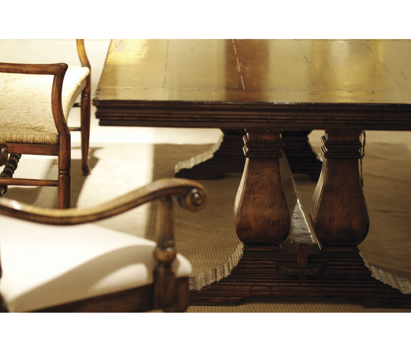 Traditional Ladderback Bench