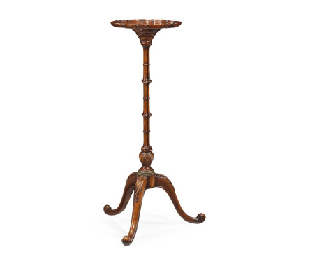 Mahogany Pie-Crust Candlestand