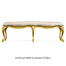French Provincial Antique Gold Bench