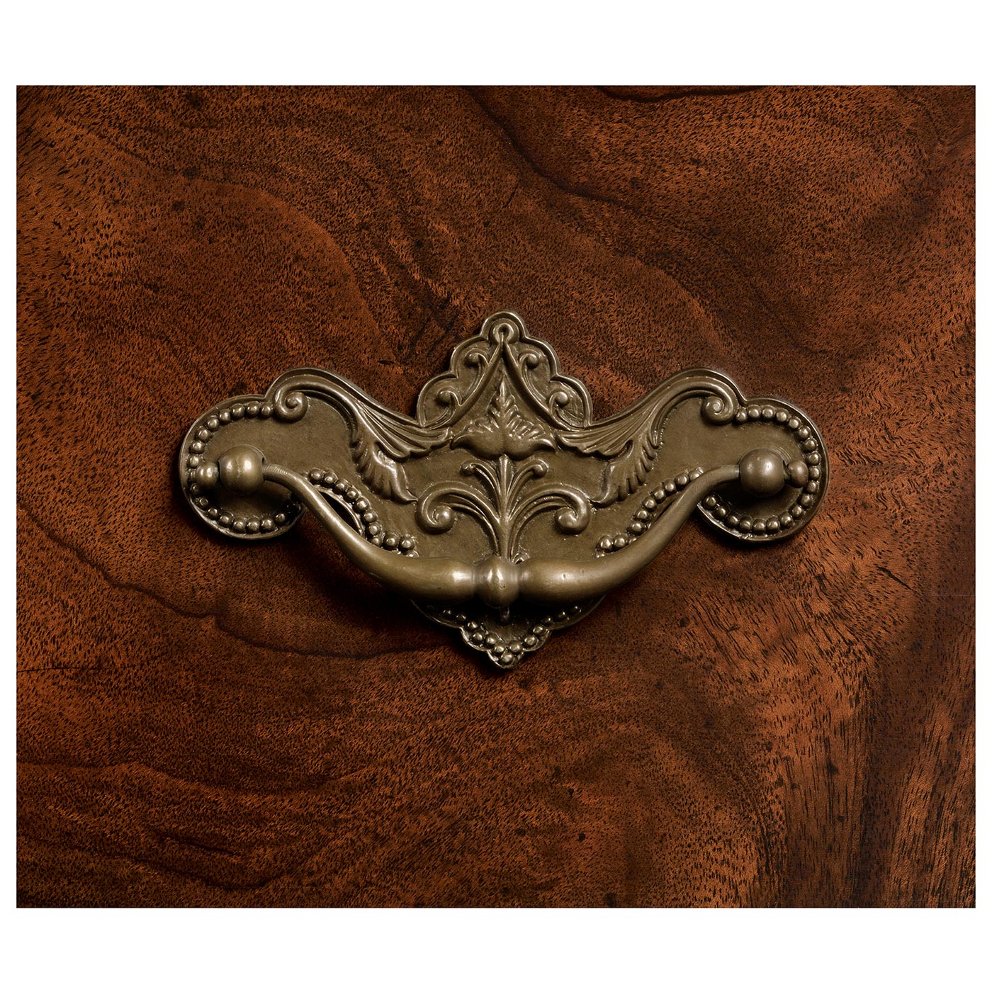 Tall Mahogany Bookcase on Chest