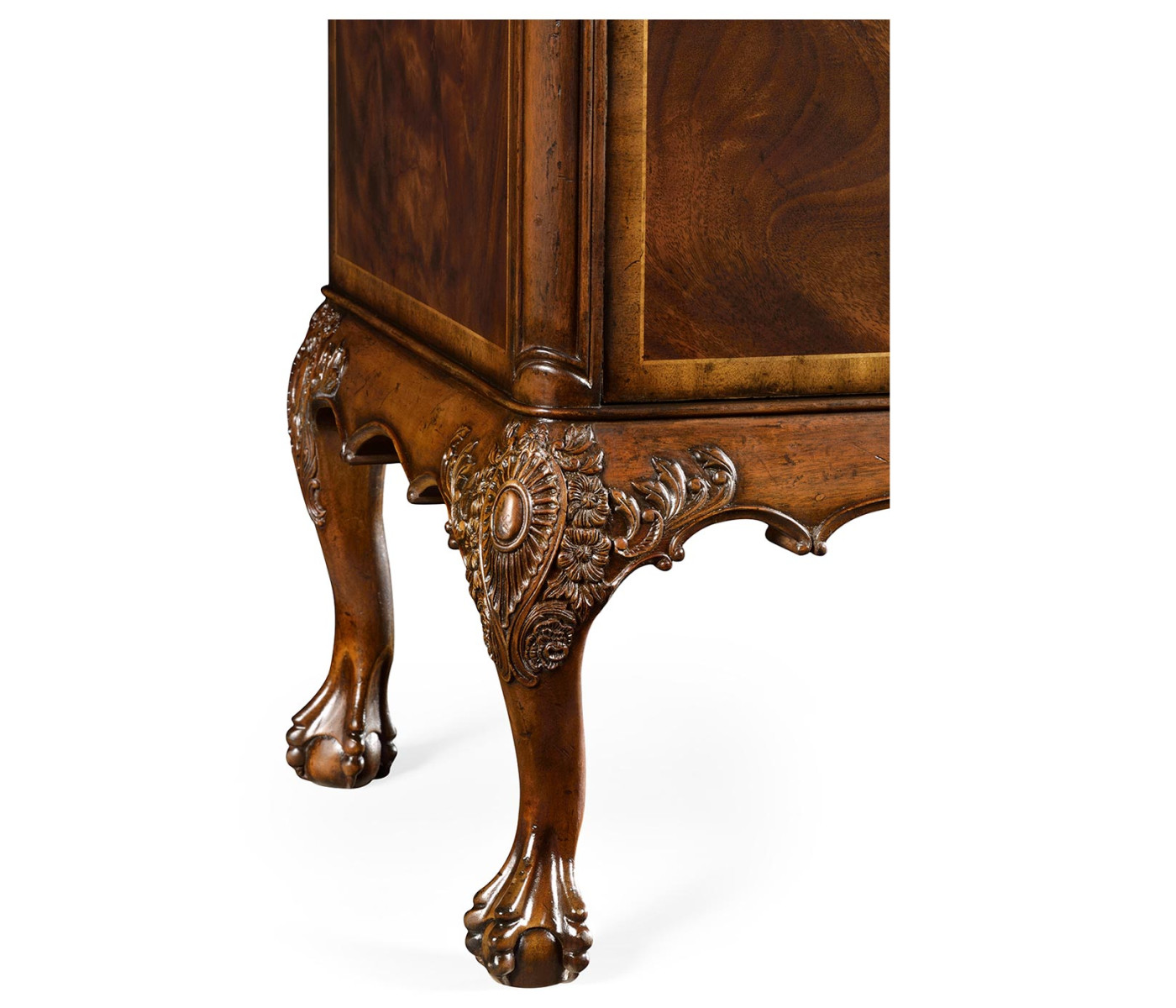 Tall Mahogany Bookcase on Chest