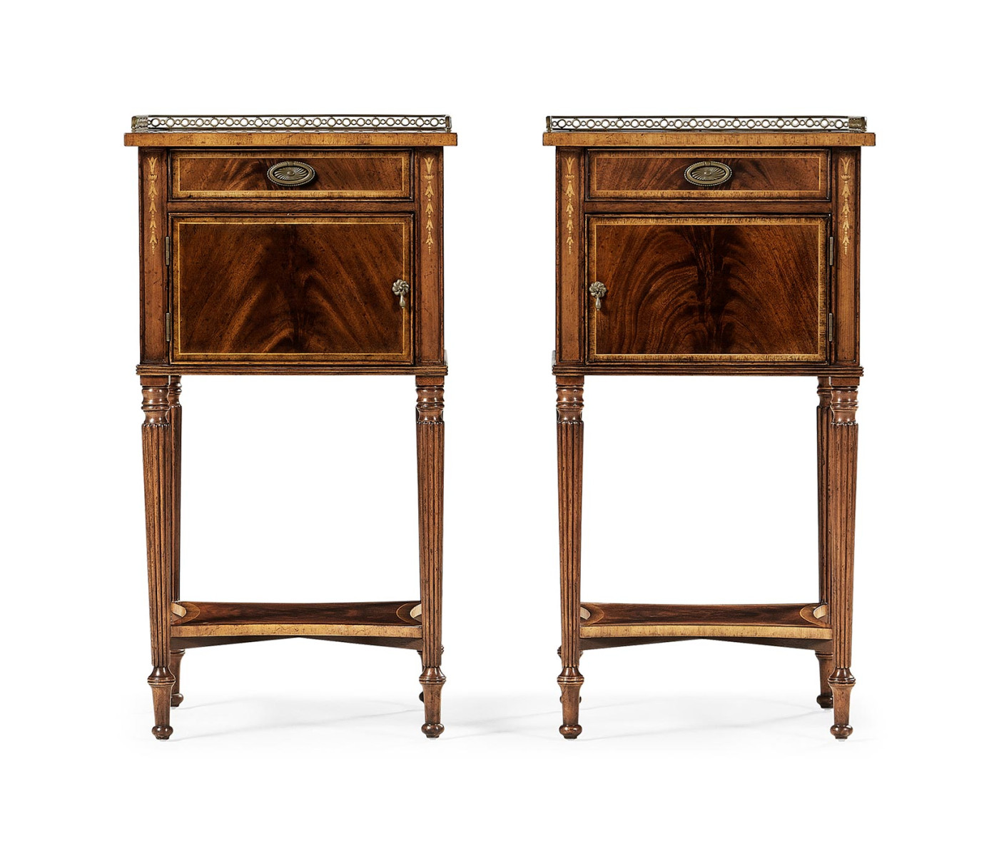 Pair of Mahogany Bedside Cabinets