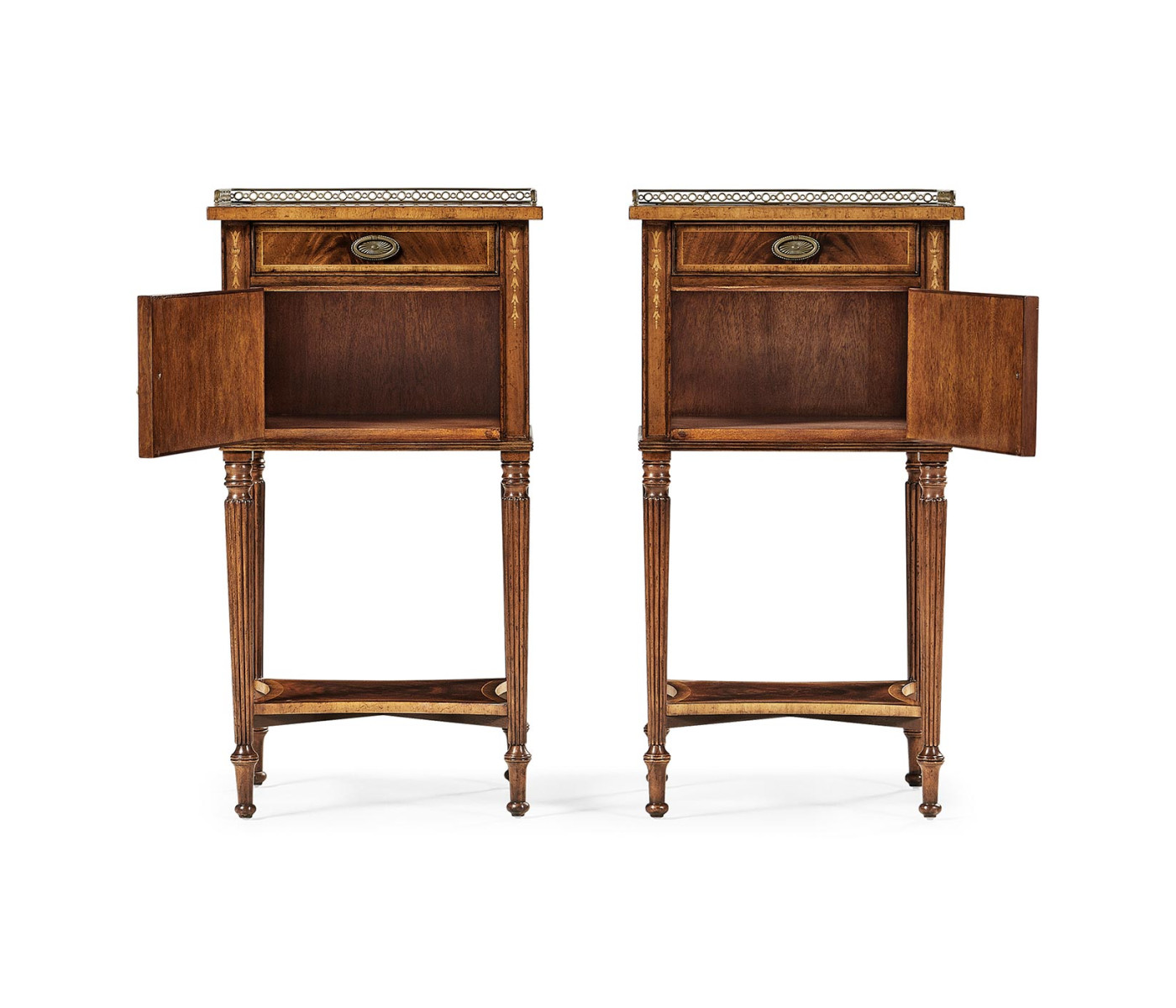 Pair of Mahogany Bedside Cabinets
