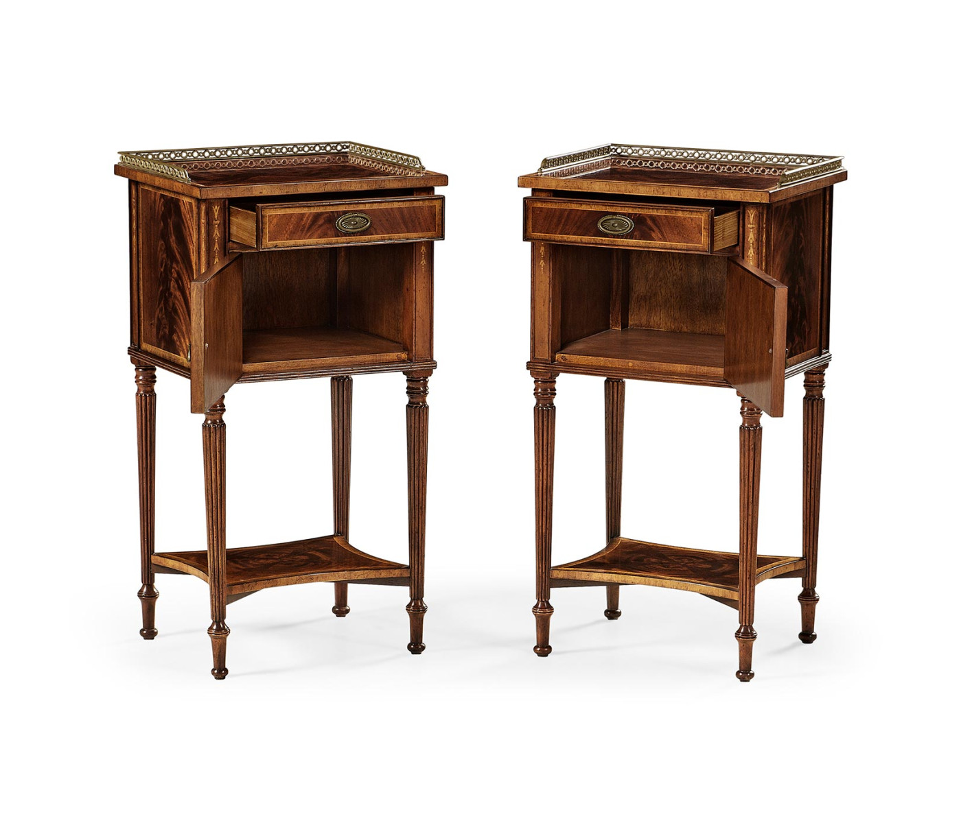 Pair of Mahogany Bedside Cabinets