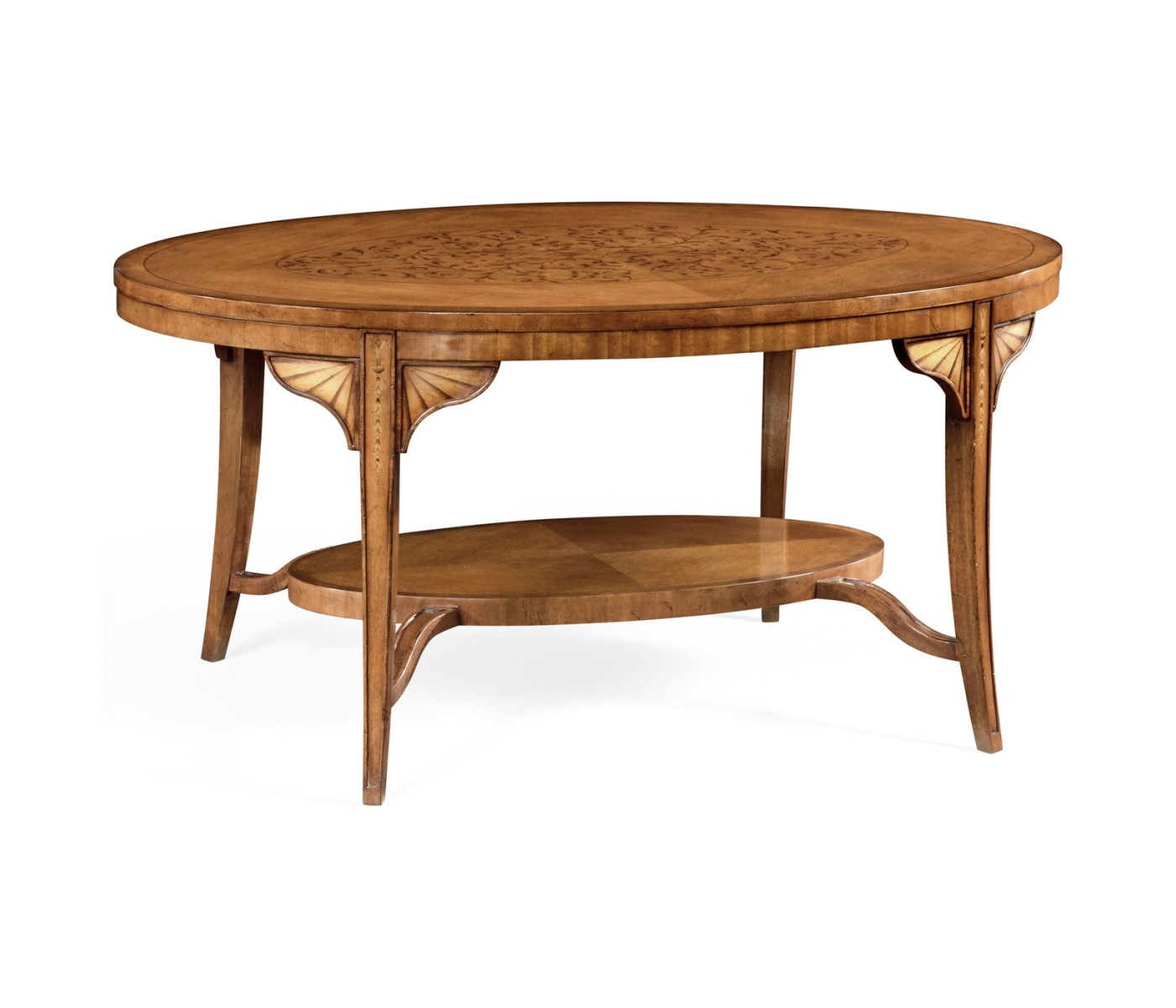 Marquetry Inlaid Satinwood Coffee Table