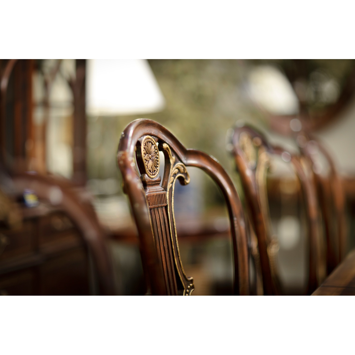 Buckingham Gilded Lyre Back Arm Chair