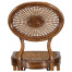 French caned chair with oval back (Side)