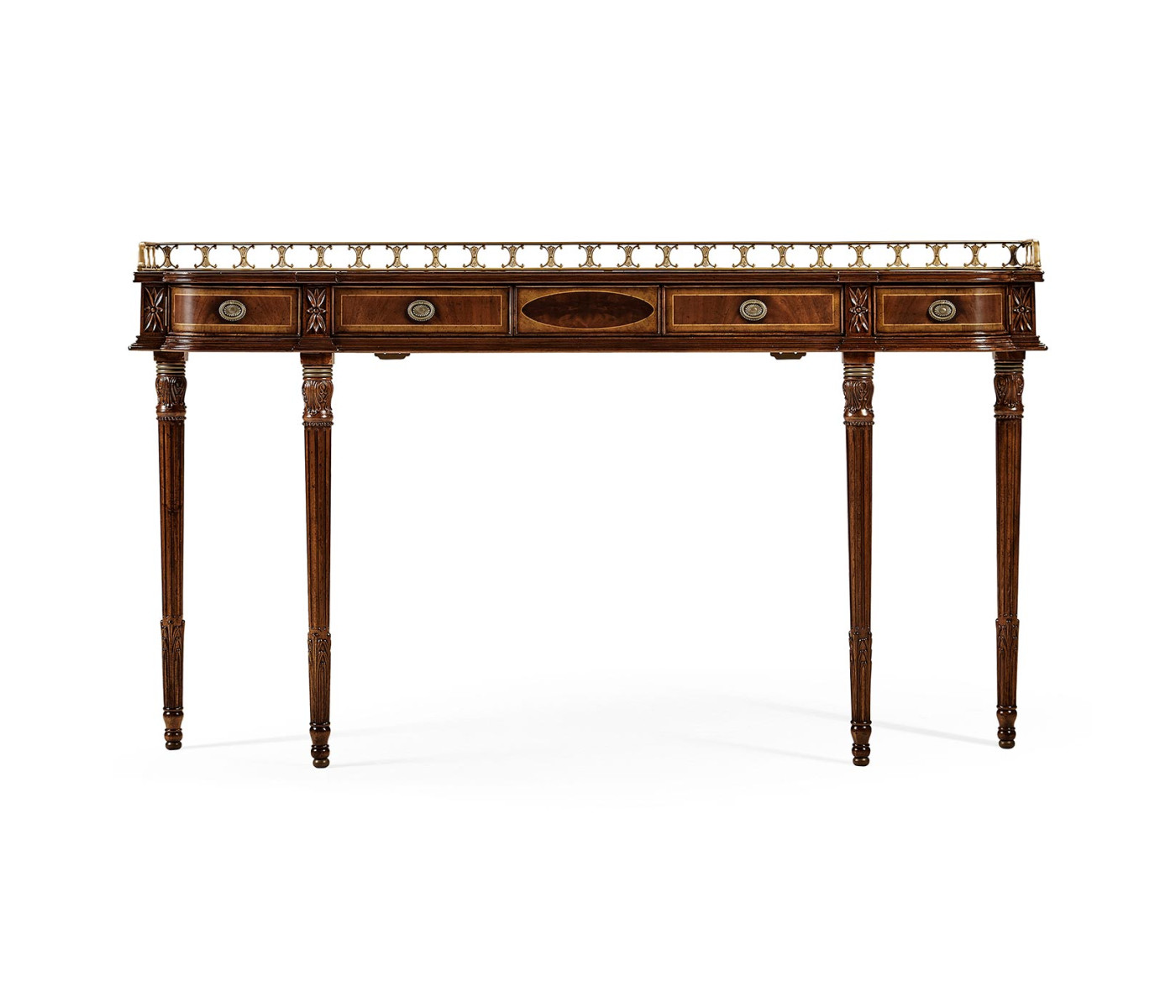 Narrow Gallery Mahogany Console Table