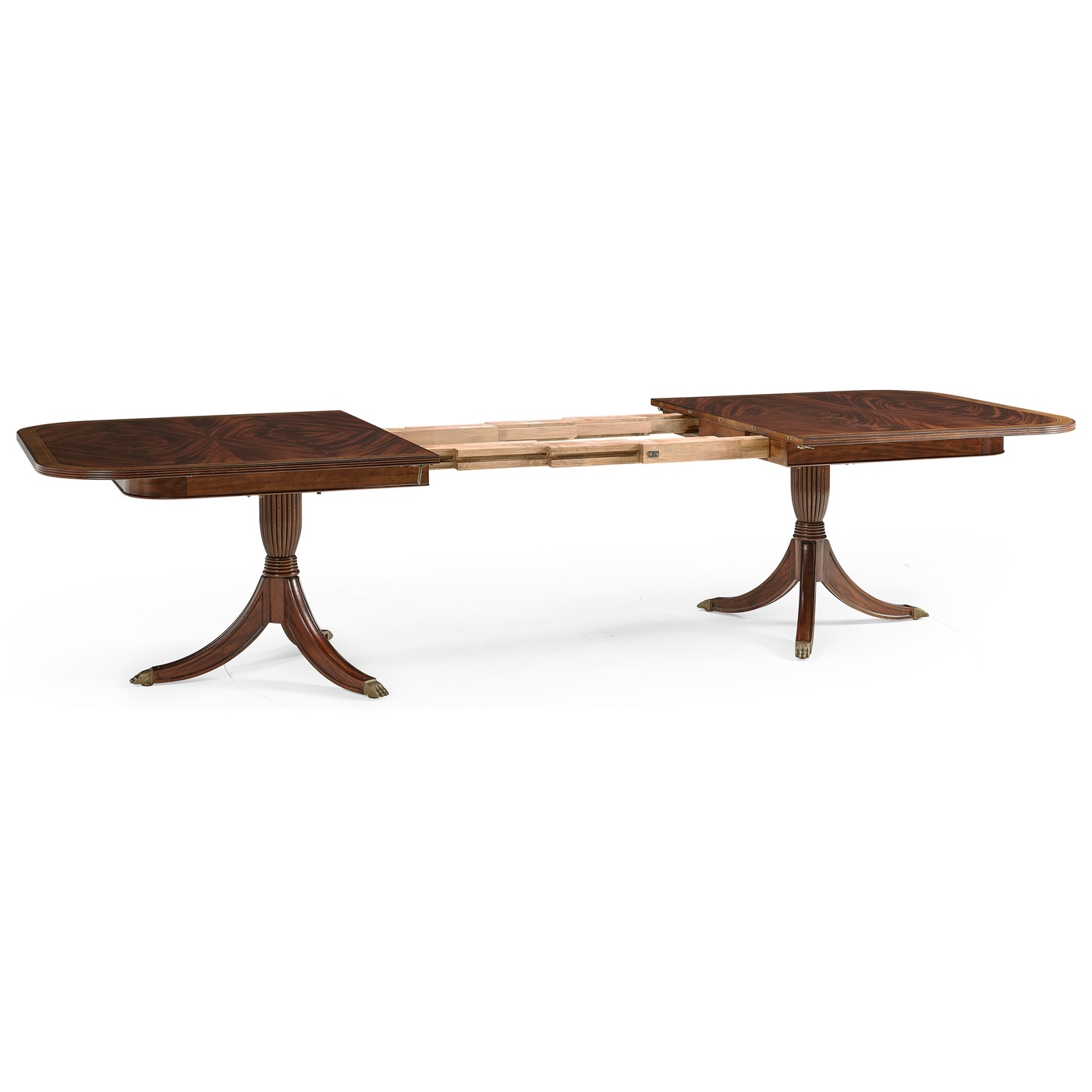 Buckingham Two–Leaf Mahogany Extending Dining Table 88"