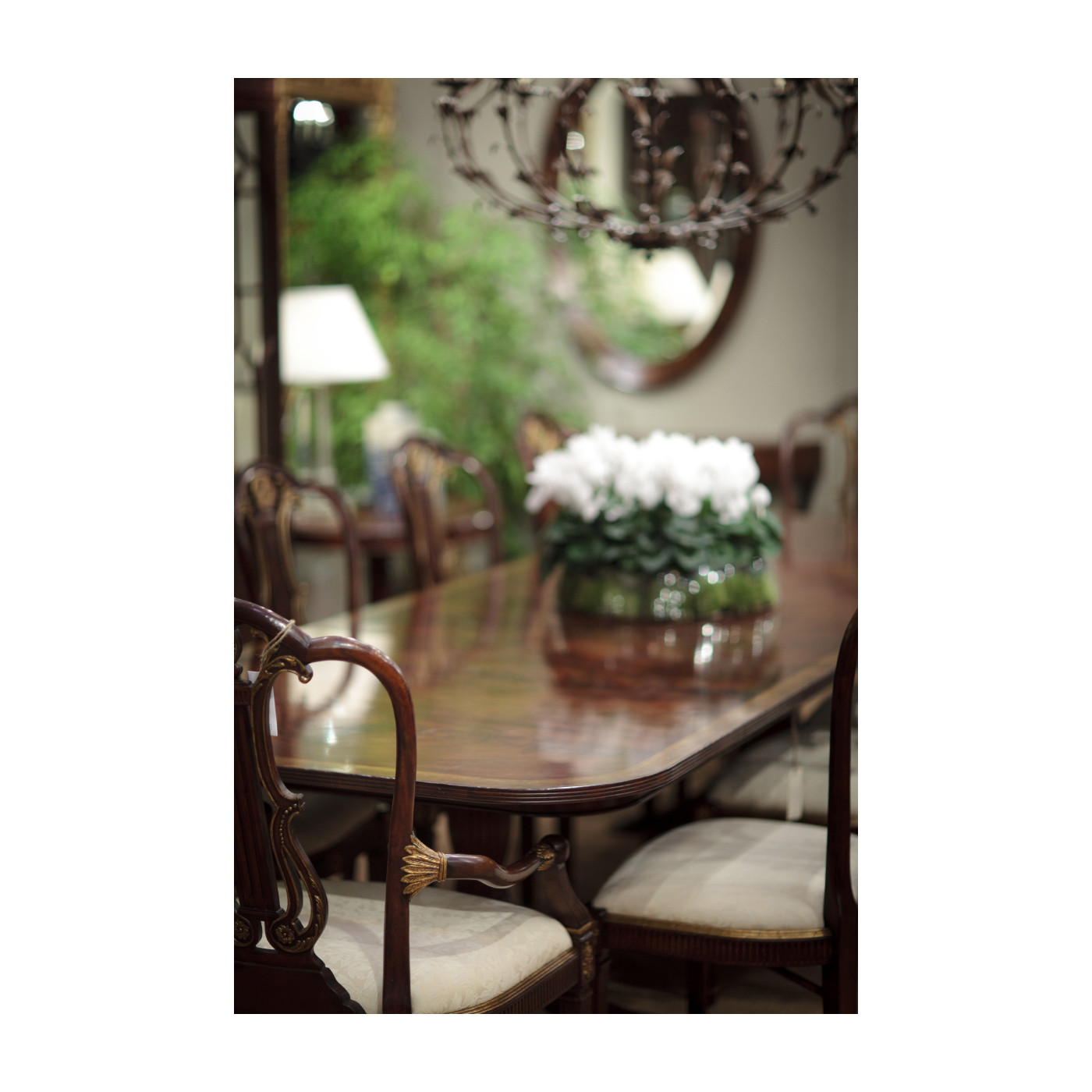 Buckingham Two-Leaf Mahogany Extending Dining Table 88