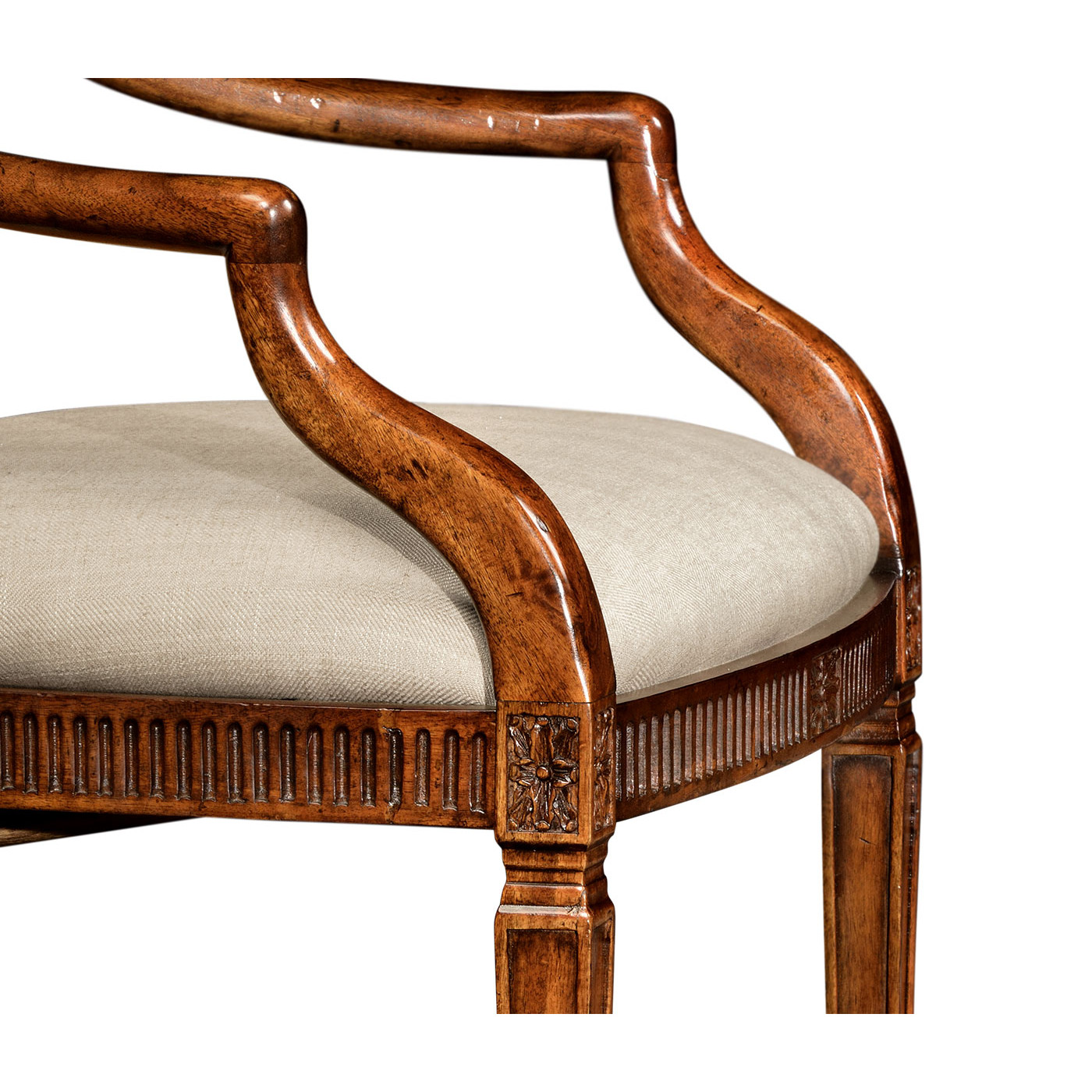 Classical Upholstered Arm Chair
