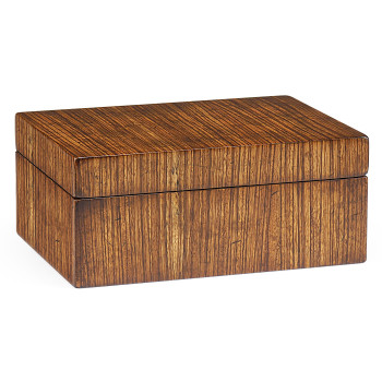 Rectangular Exotic Zebrano Box