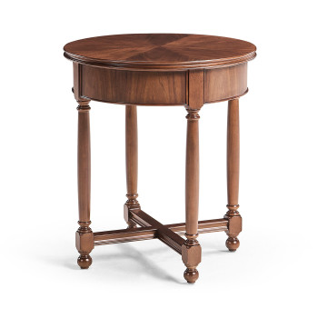 Parquet round lamp table