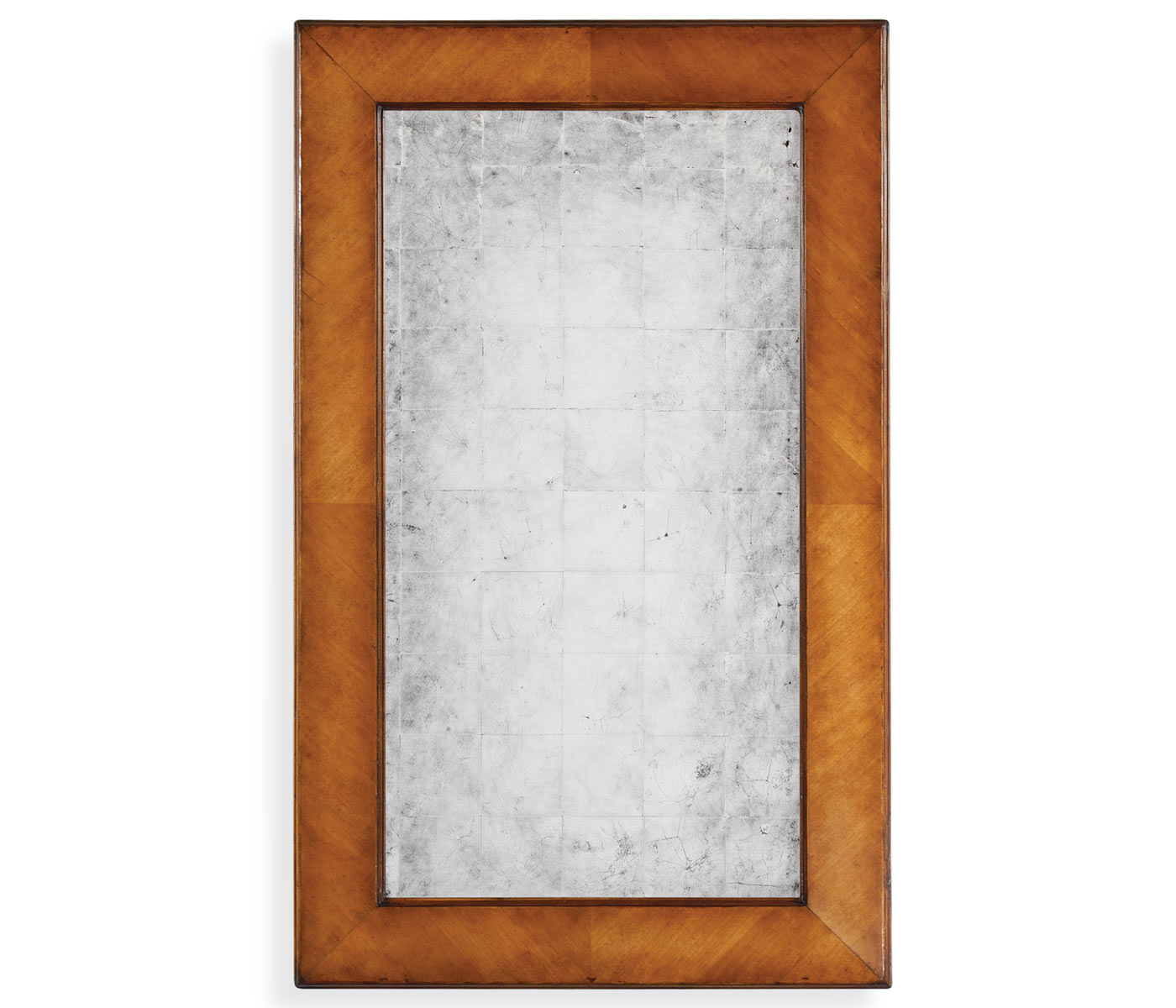 Veneer mirror with églomisé glass