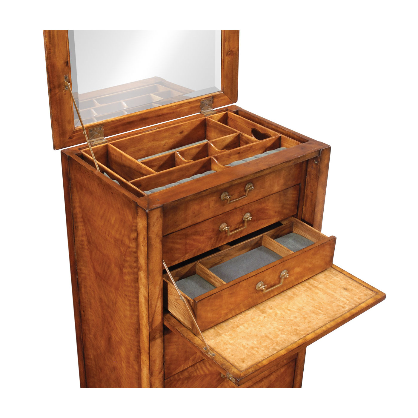 Satinwood chest of drawers vanity unit